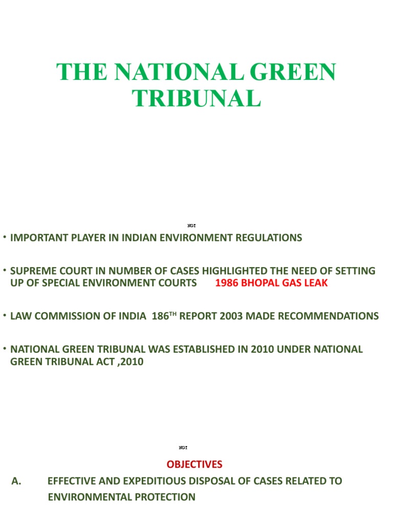 The National Green Tribunal | PDF