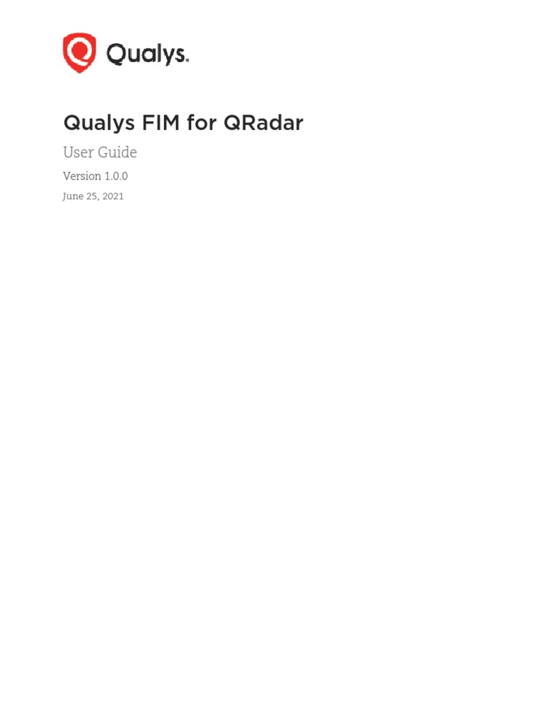 Qualys Fim For Qradar User Guide PDF Proxy Server Windows Registry