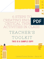 6 STEPS TO CREATING CRITICAL THINKING ACTIVITIES