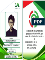 Tarjeta de identificación personal