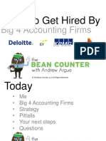 How To Get Hired By: Big 4 Accounting Firms