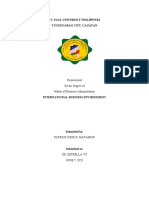 St. Paul University Philippines Tuguegarao City, Cagayan: Requirement For The Degree of Master of Business Administration