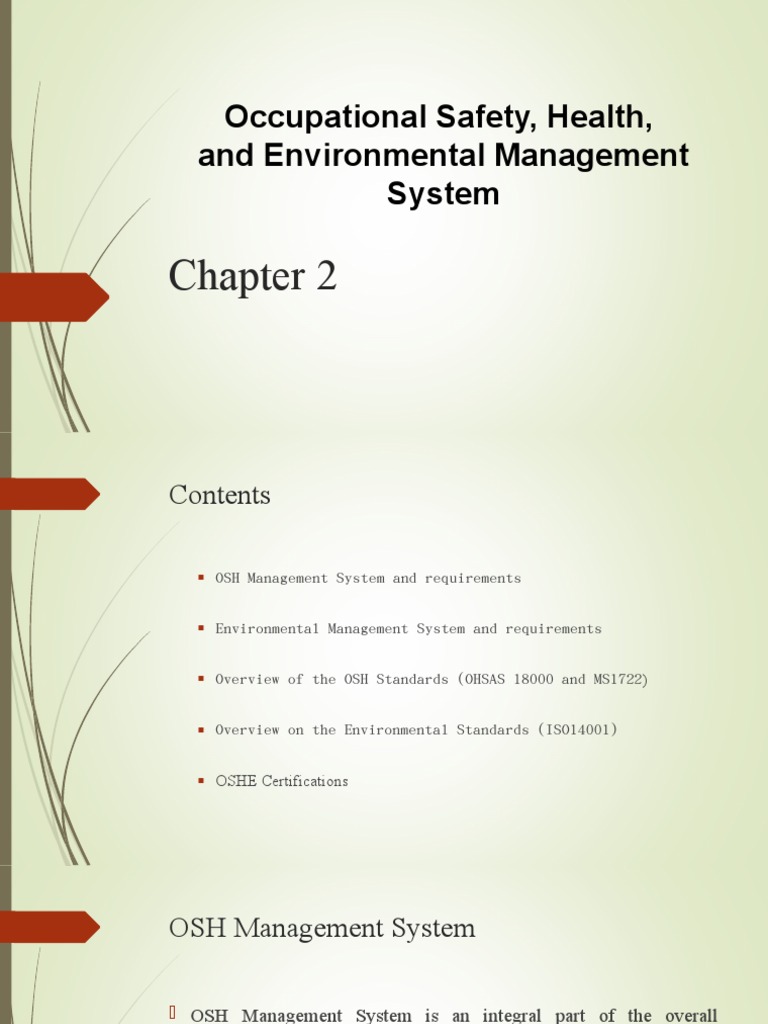 Topic 2 - Osh Management System (New) | PDF | Occupational Safety And ...