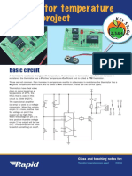 Thermistor Temperature Sensor Project: Basic Circuit