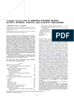 DYNAMIC REGULATION OF MIDBRAIN DOPAMINE NEURON ACTIVITY INTRINSIC, SYNAPTIC, AND PLASTICITY MECHANISMS