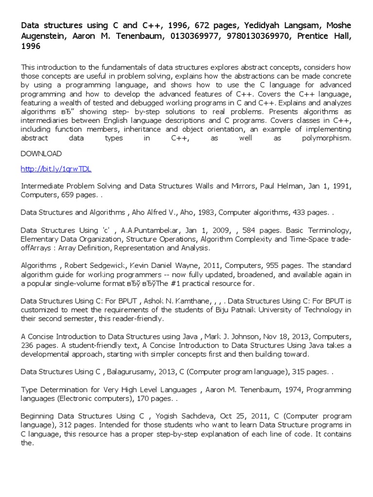 Data Structures Using C and C | PDF | Computer Programming | Algorithms