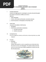 Community Engagement, Solidarity and Citizenship: Detailed Lesson Plan Grade 12 Quarter 4