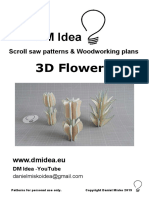 Scroll Saw 3D Flower Patterns