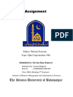 Assignment: The Islamia University of Bahawalpur
