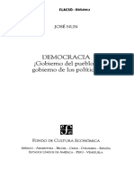 Nun, Jose - Democracia, Gobierno de Pueblos o Bogierno de Politicos. Cap 3 PDF