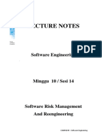 SE Risk Management and Reengineering