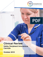 Nhs Clinical Evaluation Team Clinical Review Safety Peripheral Intravenous Cannula Report October 2018