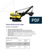 Palas eléctricas de cable