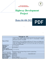 State Highway Development Project: Date:06-08-2021