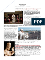 The Power of The Papacy: Church History I Roman Catholicism: 7 - 13 Centuries