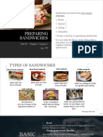Preparing Sandwiches: Unit IV - Chapter 3: Lesson 2 Pg. 289