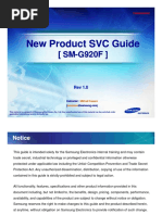 New Product SVC Guide New Product SVC Guide: (SM-G920F) (SM-G920F)