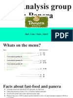 Case Analysis Group 7: Panera: Burl, Cam, Claire, Jabril