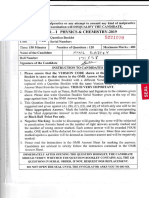 Paper - CHEMISTRY-20l9: Physics