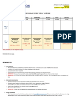 Schedule Section B Week 2