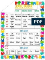 Horario JARDIN...