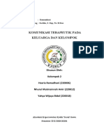 Komunikasi Terapeutik Pada Keluarga Dan Kelompok