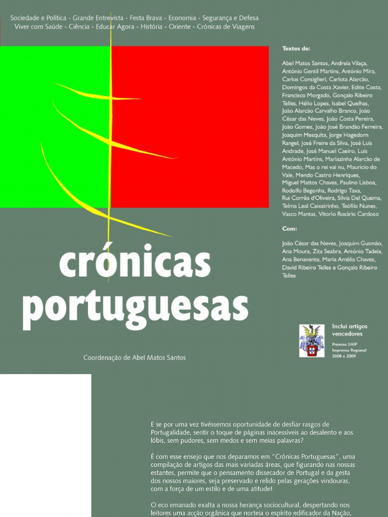 Crónicas Portuguesas PDF Europa Portugal foto imagem