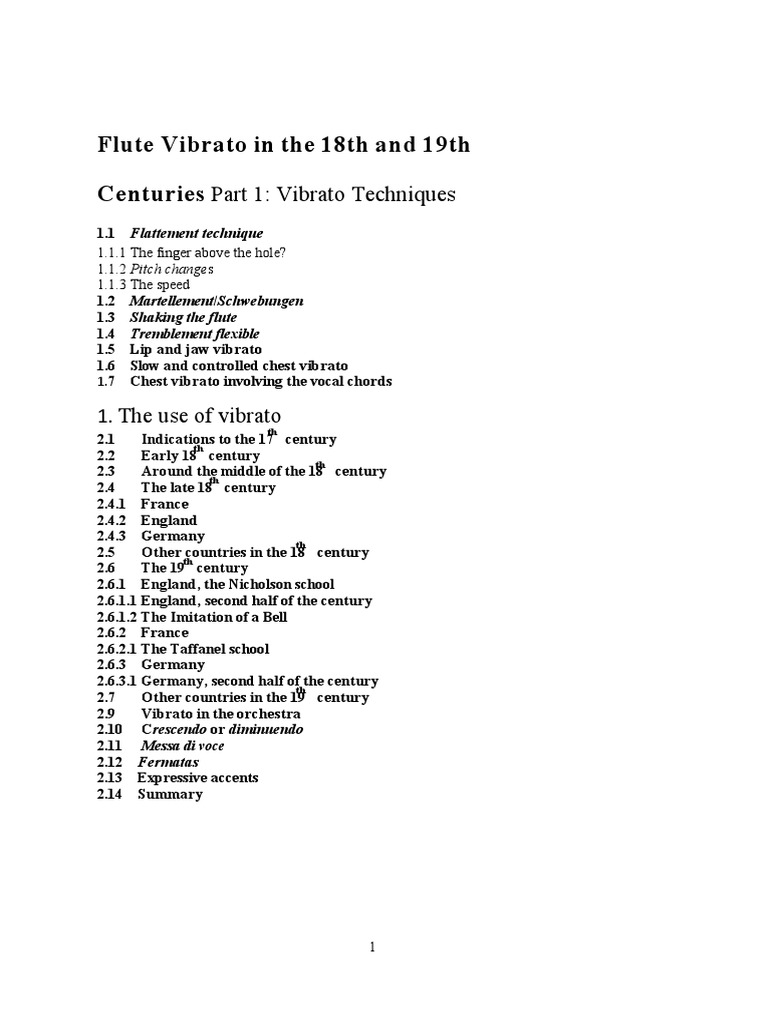 Institute) Text On Flute Vibrato PDF Flute Elements Of
