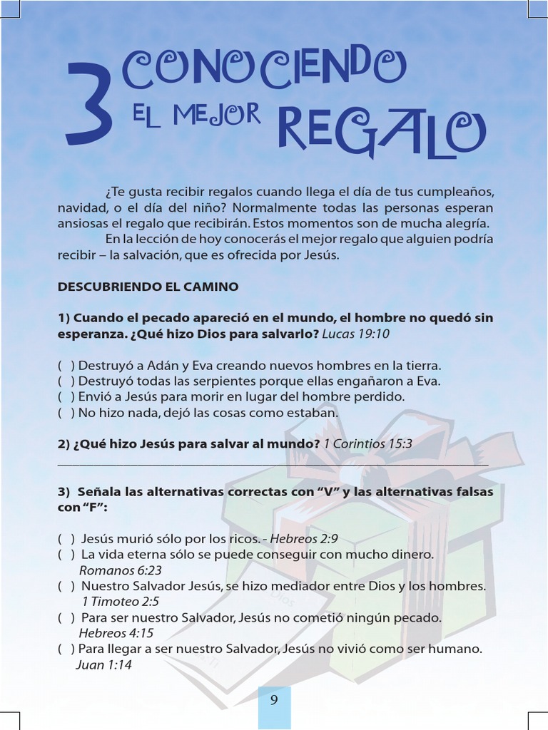 El Regalo de la Salvación en Jesús | PDF | Jesús | Adán y Eva