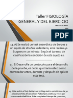 Taller FISIOLOGÍA GENERAL Y DEL EJERCICIO