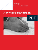 A Writer's Handbook-Bank Street College of Education 2016