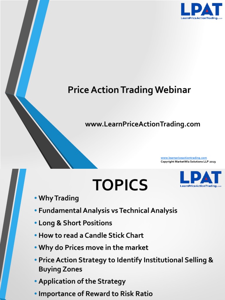 Price Action Trading Webinar 5 | PDF | Technical Analysis | Market ...