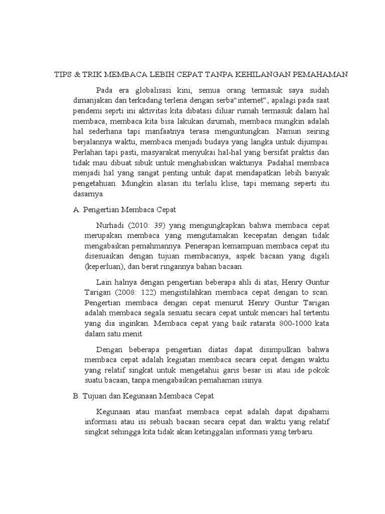 Essai Bhsa Inggris | PDF