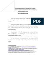 Ayo Bermain Permainanan Alat Peraga Celemek Bimsalabim Untuk Peningkatan Perkembangan Bahasa Anak Usia Dini (Aud) Oleh: Titik Rahayu Ningsih