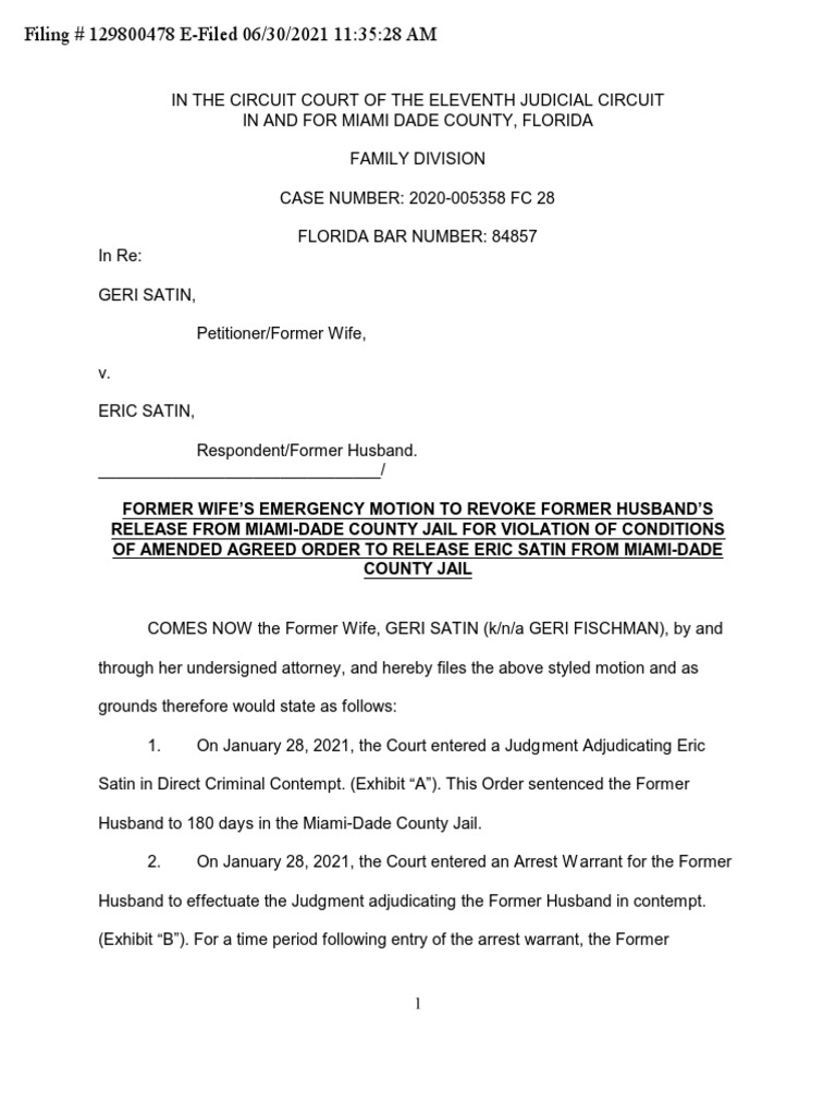 Emergency Motion | PDF | Contempt Of Court | Lawsuit
