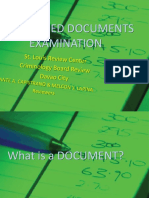 Questioned Documents Examination Discussions Latest Update 072714