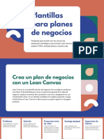 Planilla para Planes de Negocios