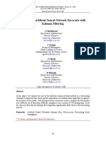 Improving Artificial Eural Etwork Forecasts With Kalman Filtering