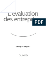 Lévaluation Des Entreprises by Legros, Georges (Legros, Georges)