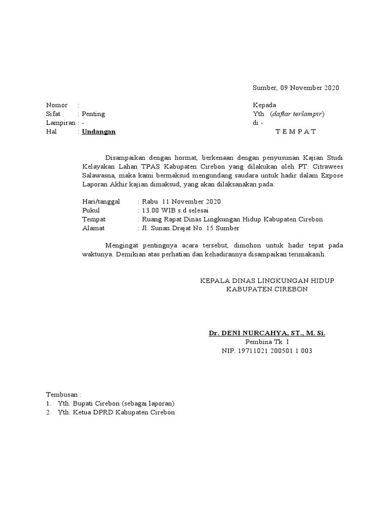 Draft Undangan Expose Lap Antara | PDF | Sains & Matematika