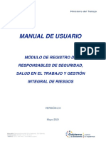 Manual de Registro de Responsables de Seguridad y Salud en El Trabajo