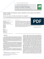 Apatite Coatings Onto Titanium Surfaces Submitted To Laser Ablation With Different Energy Densities