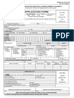 TESDA Application Form