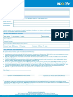 Direct Credit Facility Form: Policy Details