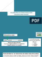 Volumetrías Redox. Teoría Clase Virtual 2020