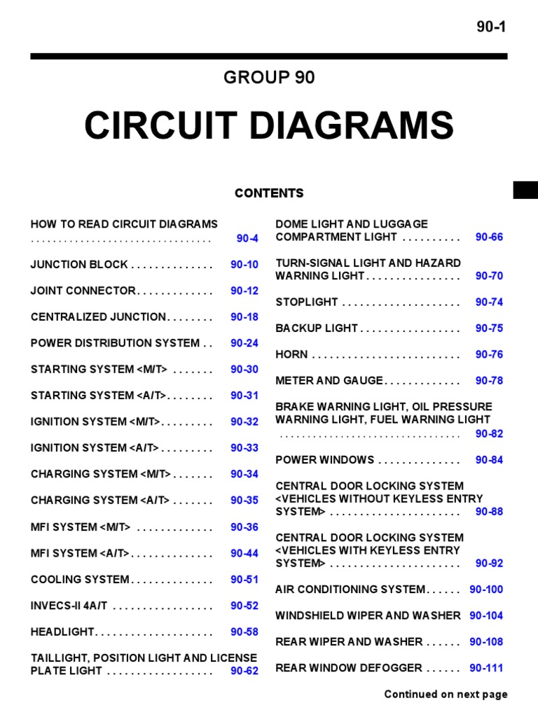 2008-2010 Mitsubishi Lancer Wiring Diagrams (M3030000100019) | PDF