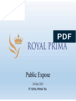 Public Expose Royal Prima 24 Mei 2021