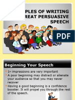 Principles of Writing A Great Persuasive Speech