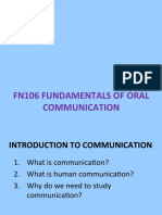 Fn106 Fundamentals of Oral Communication
