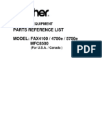 FAX4100 4750e 5750e MFC8500 - Parts